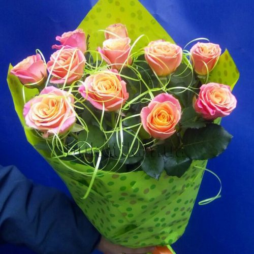 Фото товару 11 троянд «Місс Піггі»