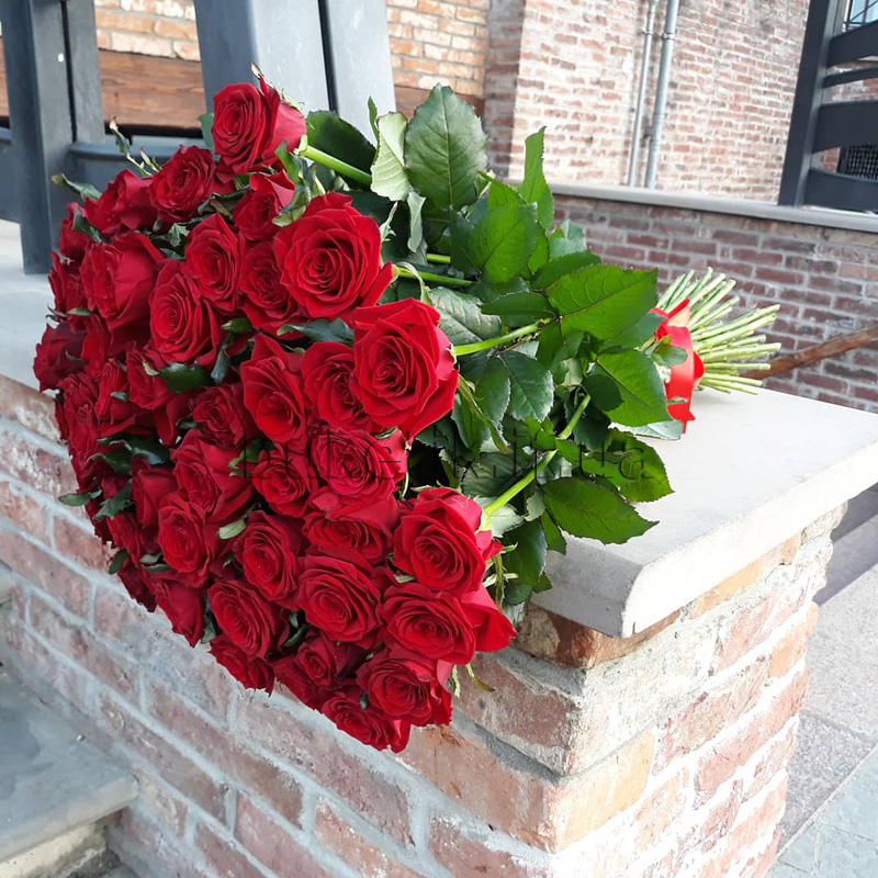 фото товара 51 красная роза | «Букетик ИФ»
