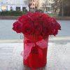 Фото товару 21 червона троянда в коробці