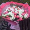 49 тюльпанів "Біло-рожевий дует" фото
