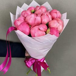 Фото товару 11 розовых пионов