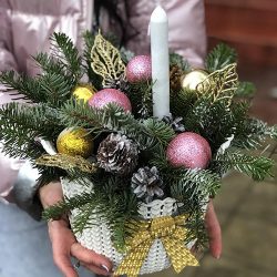 Фото товару Новогодняя корзина