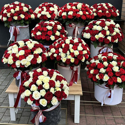 категория товаров Букеты больше 101 розы | «Букетик ИФ»